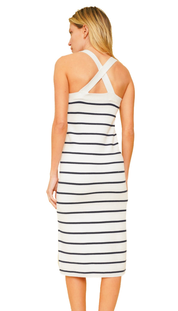 Yacht Club Criss Cross Back Midi Dress ...